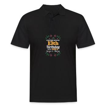 À l’aube de mon 13e anniversaire religieux - Polo Homme - noir - Devant - Kai (181cm)