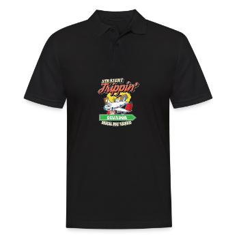Straight Trippin' To Ecuador With My Tribe Family - Männer Poloshirt - Schwarz - Vorne - Kai (181cm)