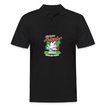 Straight Trippin' To Nigeria With My Tribe Family - Men's Polo Shirt - black - Front - Kai (181cm)