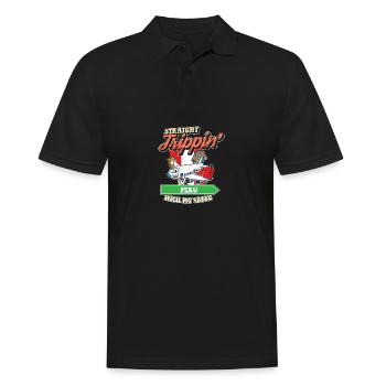 Straight Trippin' To Peru With My Tribe Family - Men's Polo Shirt - black - Front - Kai (181cm)