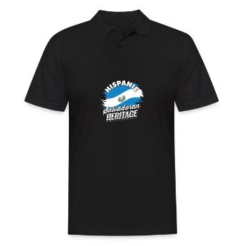 Hispanique Salvadoran Heritage Pride El Salvador - Polo Homme - noir - Devant - Kai (181cm)