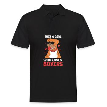 Chien Boxer - Polo Homme - noir - Devant - Kai (181cm)