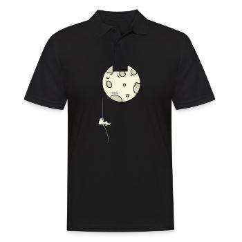 Grimpeur de lune Escalade de la Lune - Polo Homme - noir - Devant - Kai (181cm)