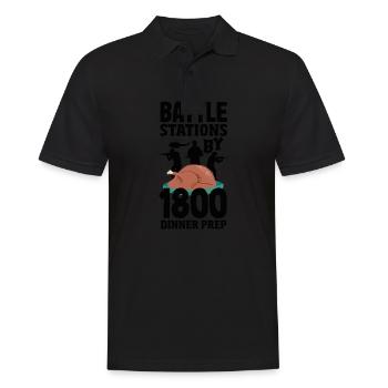 Embrassez l’appel à l’aventure de la mission militaire - Polo Homme - noir - Devant - Kai (181cm)