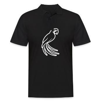 Perroquet oiseau - Polo Homme - noir - Devant - Kai (181cm)