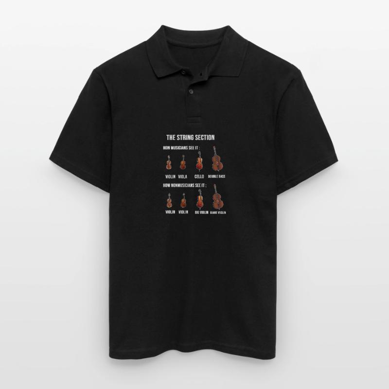 String Section-Stadt Dirigent Geschenk Männer Poloshirt