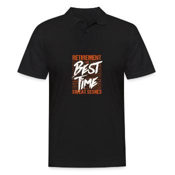 Der Ruhestand ist die beste Zeit für Sweat Seshes Fun - Männer Poloshirt - Schwarz - Vorne - Kai (181cm)