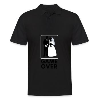 Hochzeit Ehe Trauung Liebe Treue Geschenkidee - Männer Poloshirt - Schwarz - Vorne - Kai (181cm)
