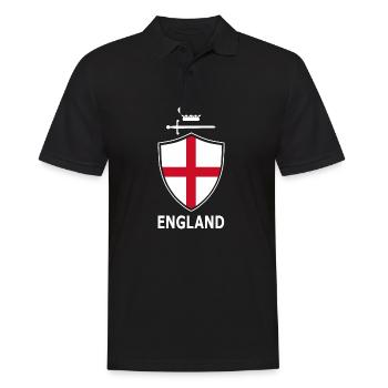 Angleterre Armoiries avec épée et couronne - Polo Homme - noir - Devant - Kai (181cm)