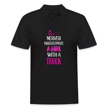 Truck driver Truck driver Professional driver - Men's Polo Shirt - black - Front - Kai (181cm)