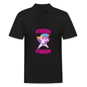 Jiu Jitsu Self Defense - Men's Polo Shirt - black - Front - Kai (181cm)