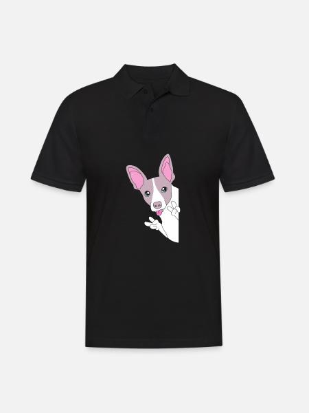 Rat Terrier - Men's Polo Shirt - black