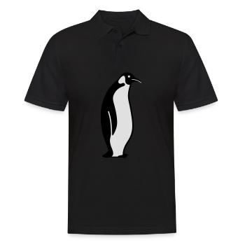 Pinguin pinguïn - Männer Poloshirt - Schwarz - Vorne - Kai (181cm)