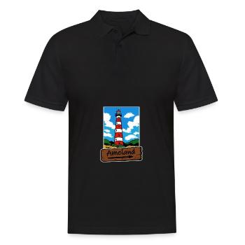 Ameland Lighthouse Holidays - Men's Polo Shirt - black - Front - Kai (181cm)