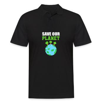 Sauvez notre planète Poison écologiste - Polo Homme - noir - Devant - Kai (181cm)