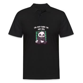 I'm not rude I'm real sarcastic - Men's Polo Shirt - black - Front - Kai (181cm)