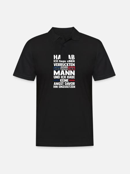 French French France - Men's Polo Shirt - black