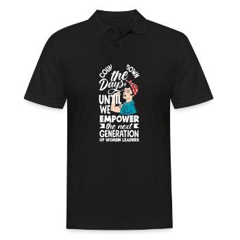 Nous responsabilisons la prochaine génération de femmes leaders - Polo Homme - noir - Devant - Kai (181cm)