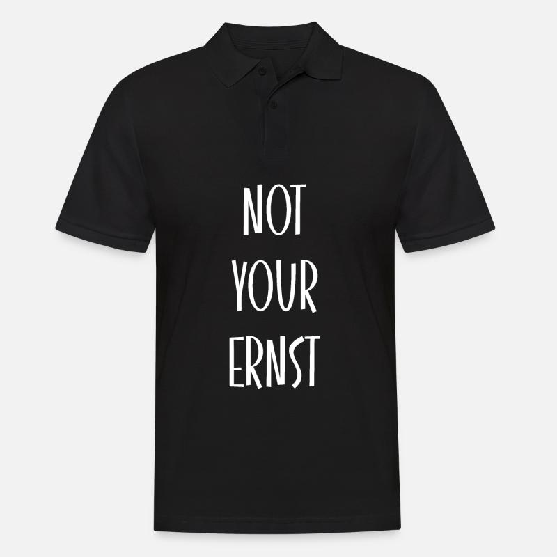 NOT YOUR ERNST - Männer Poloshirt - Schwarz