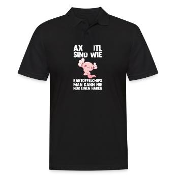 Axolotl - Polo Homme - noir - Devant - Kai (181cm)
