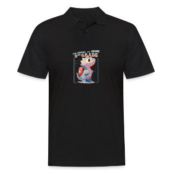 Mignon Dinosaure Enfants Garçons Filles - Je suis prêt à - Polo Homme - noir - Devant - Kai (181cm)