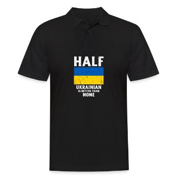 La moitié de l’ukrainien, c’est mieux que pas de fl national - Polo Homme - noir - Devant - Kai (181cm)