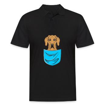 Rhodésian Ridgeback - Polo Homme - noir - Devant - Kai (181cm)