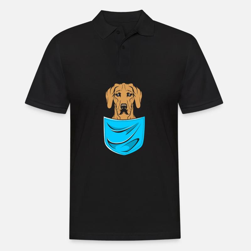 Rhodesian Ridgeback - Männer Poloshirt - Schwarz