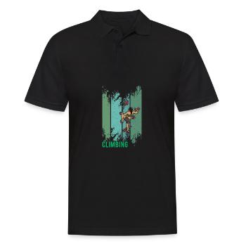 Mur de gymnase de sport d’escalade de bloc - Polo Homme - noir - Devant - Kai (181cm)