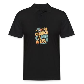 In My Church Camp Era VBS, Bible Camp Fun - Men's Polo Shirt - black - Front - Kai (181cm)