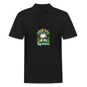 Lepricorne Saint-Patrick : charme et magie pour tous - Polo Homme - noir - Devant - Kai (181cm)