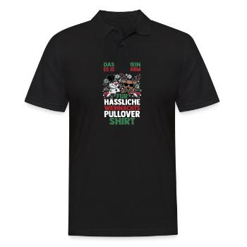 Weihnachtsmann Weihnachten Hässliche Weihnachten - Männer Poloshirt - Schwarz - Vorne - Kai (181cm)