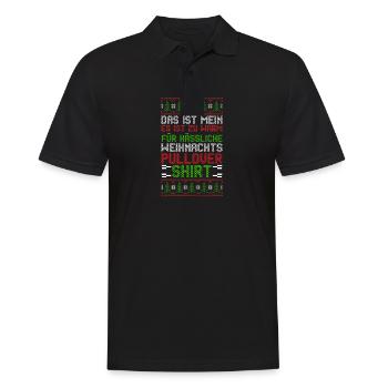 Santa Claus Christmas Ugly Christmas - Men's Polo Shirt - black - Front - Kai (181cm)