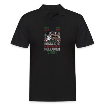 Santa Claus Christmas Ugly Christmas - Men's Polo Shirt - black - Front - Kai (181cm)