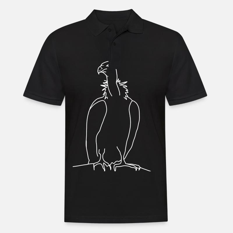 Geier - Männer Poloshirt - Schwarz