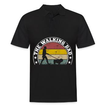Olde Old English Bulldog Papa Walking Gift - Polo Homme - noir - Devant - Kai (181cm)