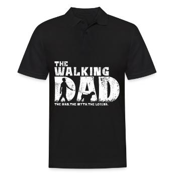 Sud-Africain Boerboel Chien Promenant Papa Papa - Polo Homme - noir - Devant - Kai (181cm)