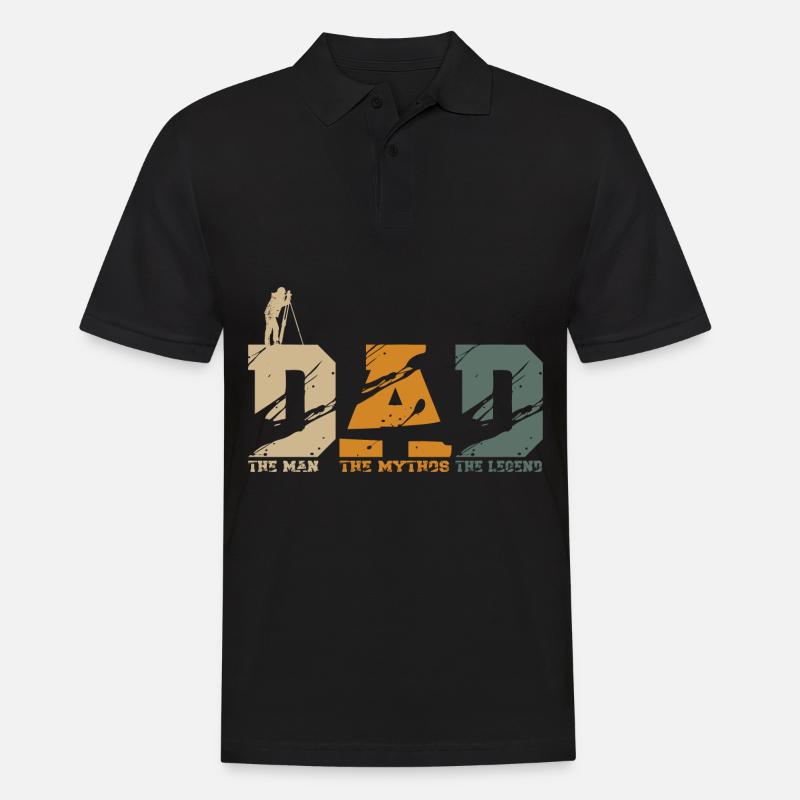Vermesser Dad - Männer Poloshirt - Schwarz