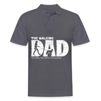 Groenendael The Walking Dad - Polo Homme - charbon - Devant - Nico (186cm)