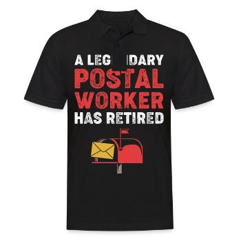 Post Postmark - Men's Polo Shirt - black - Front - Kai (181cm)