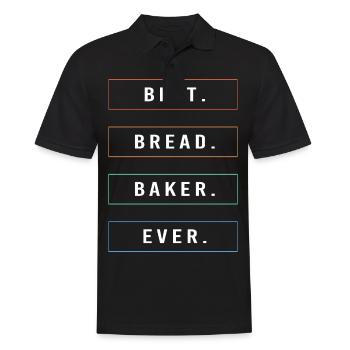 Bäcker Bäckerin Backen - Männer Poloshirt - Schwarz - Vorne - Kai (181cm)