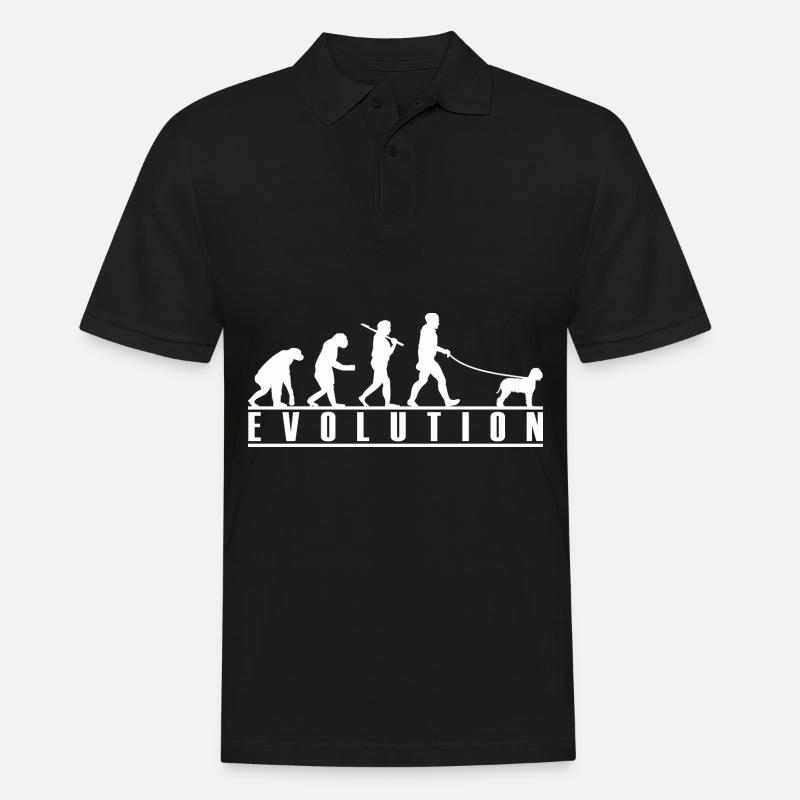 Lagotto Romagnolo Evolution - Männer Poloshirt - Schwarz