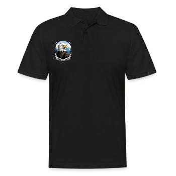 Pygargue à tête blanche - Polo Homme - noir - Devant - Kai (181cm)