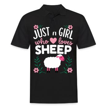Sheep Sheep Farmer Lamb Farmer - Men's Polo Shirt - black - Front - Kai (181cm)