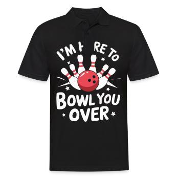 Bowling Bowler Pin Ball Bowling Ball - Polo Homme - noir - Devant - Kai (181cm)