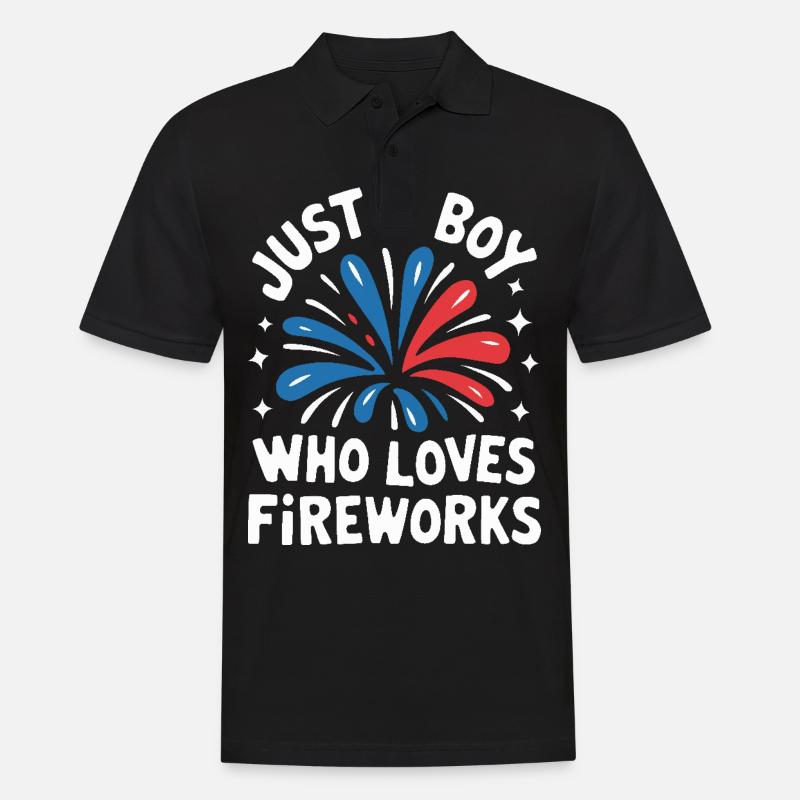 Pyrotechnie Feux d’artifice Pyrotechnie - Polo Homme - noir