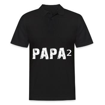 Papa au pouvoir de 2 - Famille - Gay - Homosexualité - Polo Homme - noir - Devant - Kai (181cm)