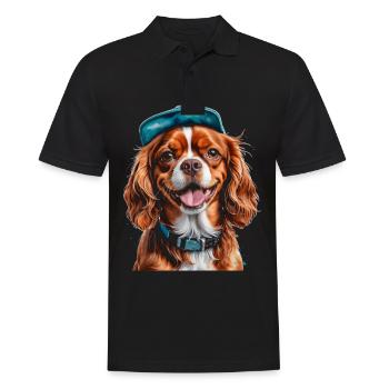 Cavalier King Charles Spaniel Snapback Cap Chien - Polo Homme - noir - Devant - Kai (181cm)