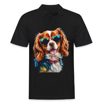 Lunettes de soleil Cavalier King Charles Spaniel Chien - Polo Homme - noir - Devant - Kai (181cm)