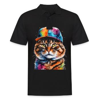 Casquette Snapback Coloré Imprimé Motif D’animal Drôle - Polo Homme - noir - Devant - Kai (181cm)